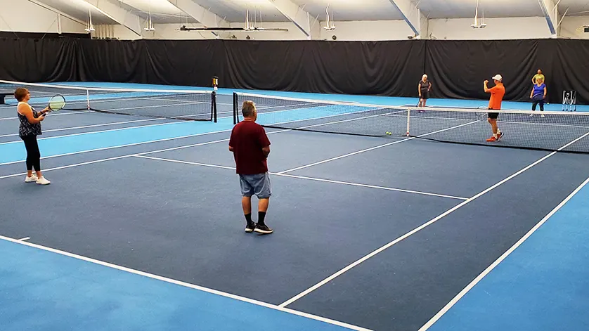 Morning Tennis Clinic at IF Tennis Academy, Idaho Falls, ID.